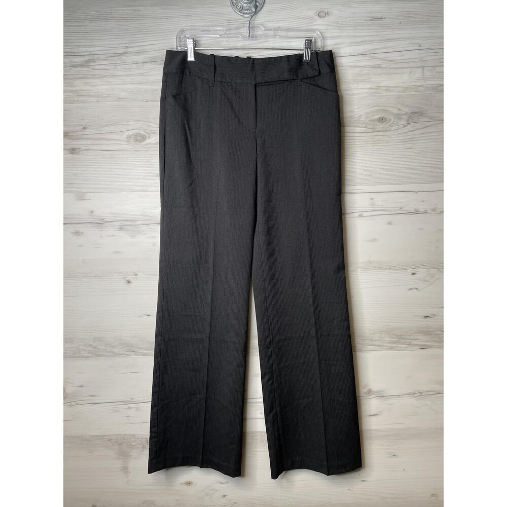 BCX Dress Pants Womens 9 Black Straight Leg Career Work Office‎ Stretch Pockets